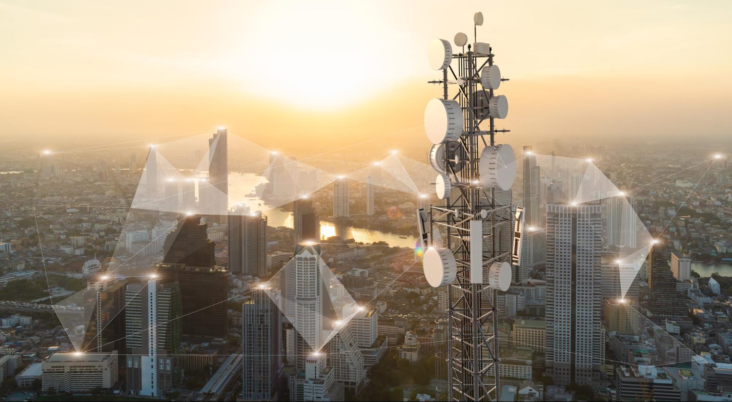 telecommunication-tower-with-5g-cellular-network-antenna-city-background